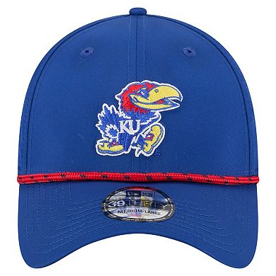 Men's New Era Royal Kansas Jayhawks Rope 39THIRTY Flex Hat