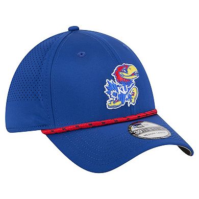Men's New Era Royal Kansas Jayhawks Rope 39THIRTY Flex Hat