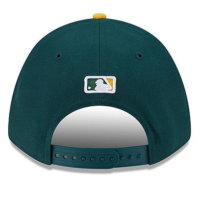 Men's New Era Green/Gold Athletics Player Replica 9FORTY Adjustable Hat