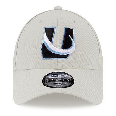 Men's New Era Cream Utah Mammoth 9FORTY Adjustable Hat
