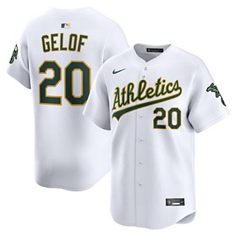 Men's Nike Zack Gelof White Athletics Home Limited Player Jersey