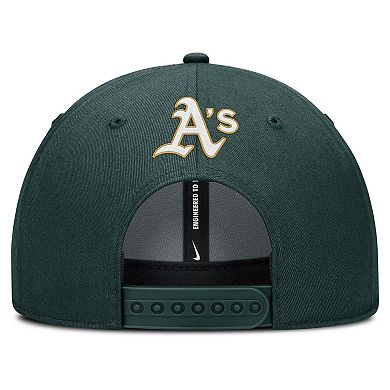 Men's Nike Green Athletics Rise Gaberdine Adjustable Hat