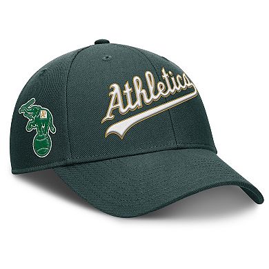 Men's Nike Green Athletics Rise Gaberdine Adjustable Hat