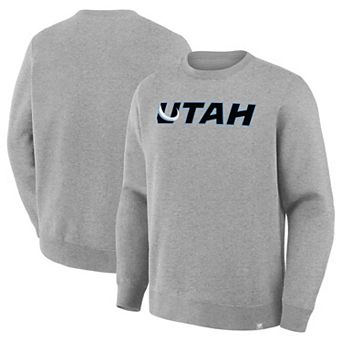 Men's Fanatics Heather Gray Utah Mammoth Combo Legacy Fleece Sweatshirt