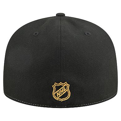 Men's New Era White/Black Boston Bruins Repeat Two-Tone 59FIFTY Fitted Hat