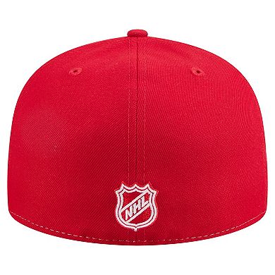 Men's New Era White/Red Detroit Red Wings Repeat Two-Tone 59FIFTY Fitted Hat