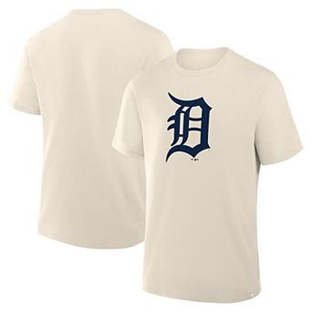 Men's Fanatics Cream Detroit Tigers Primary Logo Legacy T-Shirt