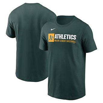Men's Nike Green Athletics Team Block T-Shirt