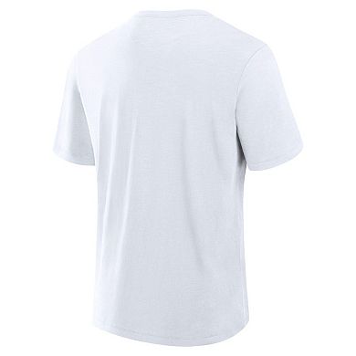 Men's Fanatics White Utah Mammoth Wordmark Stadium Slub T-Shirt