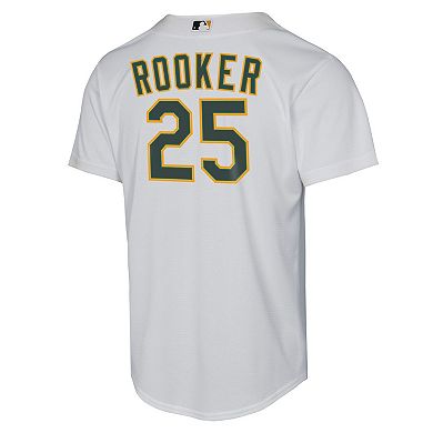 Youth Nike Brent Rooker White Athletics Home Replica Jersey