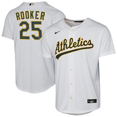 Youth Nike Brent Rooker White Athletics Home Replica Jersey