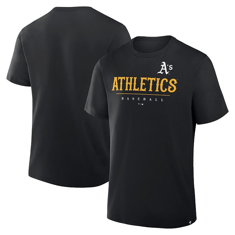 Men's Fanatics Black Athletics Color Pop Legacy Clubhouse T-Shirt, 