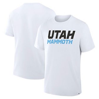 Men's Fanatics White Utah Mammoth Wordmark Legacy T-Shirt