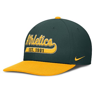 Men's Nike Green/Gold Athletics Pro Performance Snapback Hat