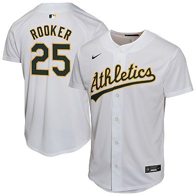 Youth Nike Brent Rooker White Athletics Home Player Game Jersey