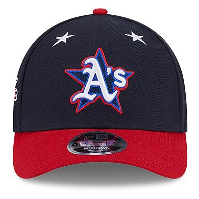 Men's New Era Navy/Red Athletics 2025 MLB All-Star Game Workout 9FORTY M-Crown Adjustable Hat
