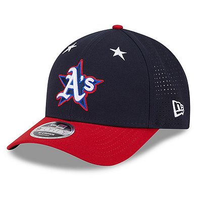 Men's New Era Navy/Red Athletics 2025 MLB All-Star Game Workout 9FORTY M-Crown Adjustable Hat