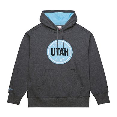 Men's Mitchell & Ness Anthracite Utah Hockey Club Playoff Pullover Hoodie