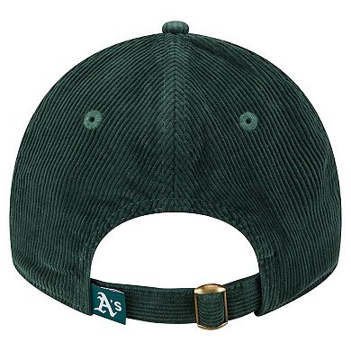 Women's New Era Green Athletics Corduroy 9TWENTY Adjustable Hat