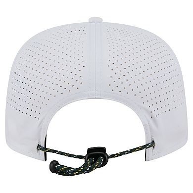 Men's New Era White Athletics Perforated Golfer Snapback Hat