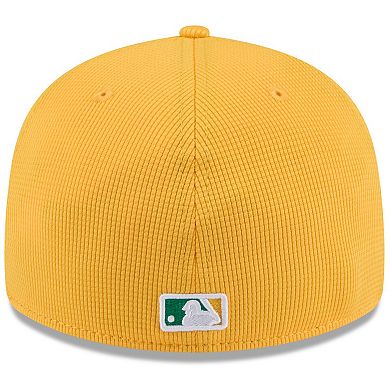 Men's New Era Gold Athletics 2025 Spring Training Low Profile 59FIFTY Fitted Hat