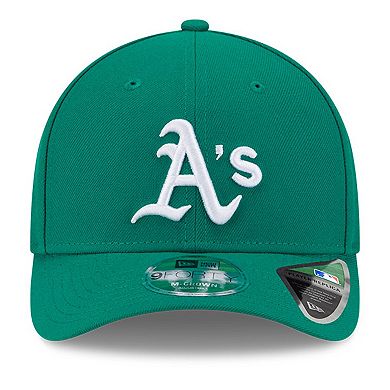 Men's New Era Kelly Green Athletics Player Replica 9FORTY Adjustable Hat