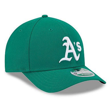 Men's New Era Kelly Green Athletics Player Replica 9FORTY Adjustable Hat