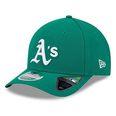 Men's New Era Kelly Green Athletics Player Replica 9FORTY Adjustable Hat