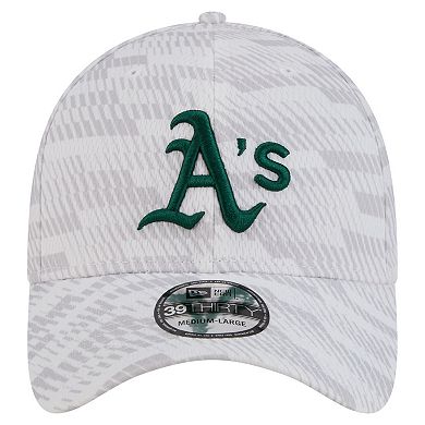 Men's New Era White Athletics Graded 39THIRTY Flex Hat