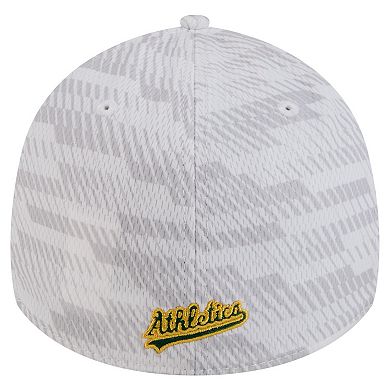 Men's New Era White Athletics Graded 39THIRTY Flex Hat