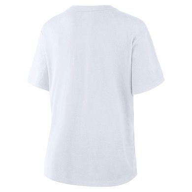 Women's Fanatics White Utah Mammoth Wordmark Legacy T-Shirt