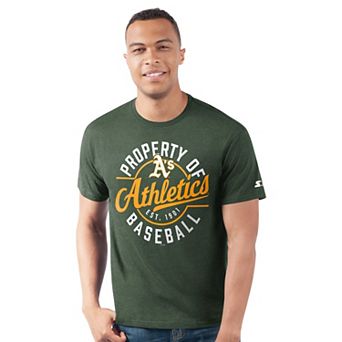 Men's Starter Green Athletics Prime Time Property Of T-Shirt