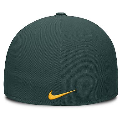 Men's Nike Green Athletics True Performance Fitted Hat