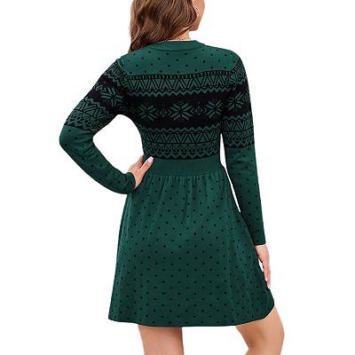 ugly christmas dress kohls Ugly Christmas Dress Tinsel Christmas Tree Fit Flare Light Up Junior Women  S