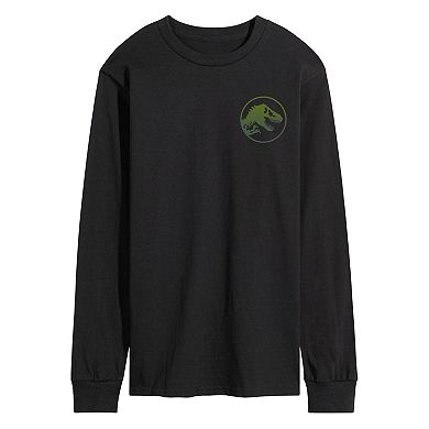 Men's Jurassic World Rebirth Dinosaur Long Sleeve Graphic Tee