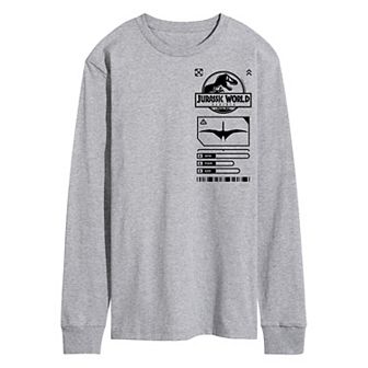 Men's Jurassic World Rebirth Icons Long Sleeve Graphic Tee