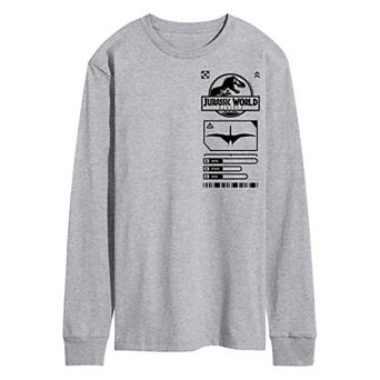 Men's Jurassic World Rebirth Icons Long Sleeve Graphic Tee
