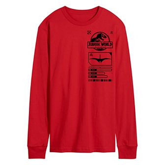 Men's Jurassic World Rebirth Icons Long Sleeve Graphic Tee