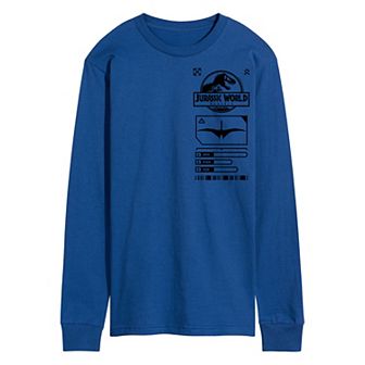 Men's Jurassic World Rebirth Icons Long Sleeve Graphic Tee