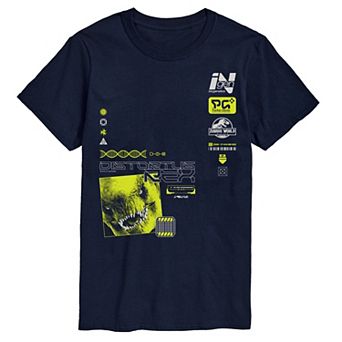 Men's Jurassic World Rebirth Distortus Icons Graphic Tee
