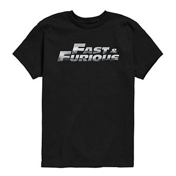 Boys 8-20 Fast & Furious Logo Chrome Graphic Tee