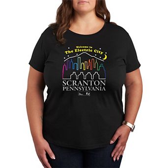 Plus Size The Office The Electric City Scranton Pa Graphic Tee