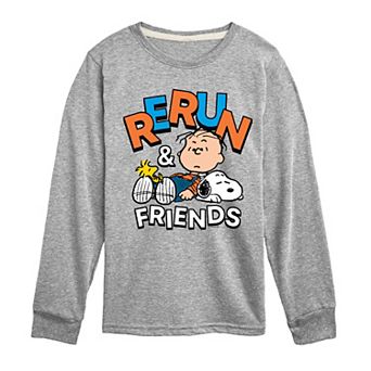 Boys 8-20 Peanuts Rerun & Friends Long Sleeve Graphic Tee