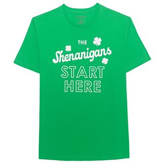 Big & Tall The Shenanigans Start Here Graphic Tee