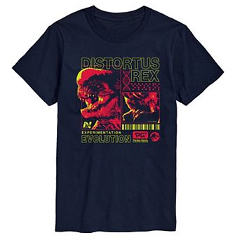Big & Tall Jurassic World Rebirth Distortus Rex Graphic Tee