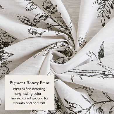 Laura Ashley Branch Toile Fabric Shower Curtain