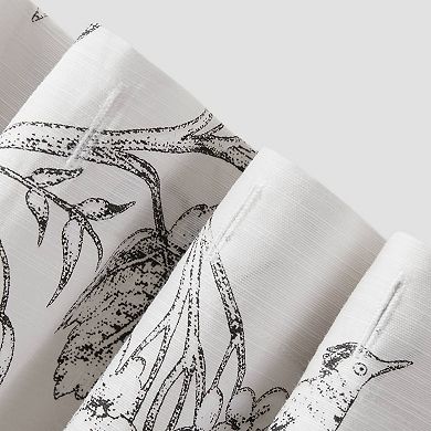 Laura Ashley Branch Toile Fabric Shower Curtain