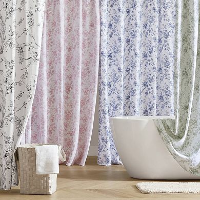 Laura Ashley Walled Garden Floral Shower Curtain