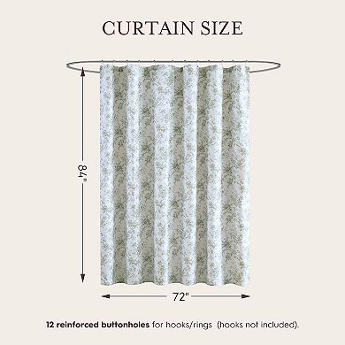 Laura Ashley Walled Garden Floral Shower Curtain