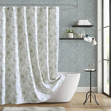 Laura Ashley Walled Garden Floral Shower Curtain